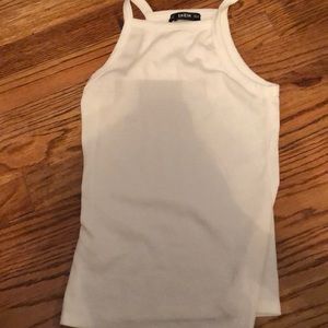 White shein long tanktop